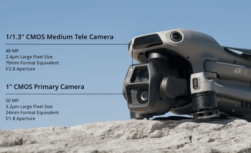 DJI представила дрон Air 3S с двойной камерой и навигацией в тёмное время суток — от $1099